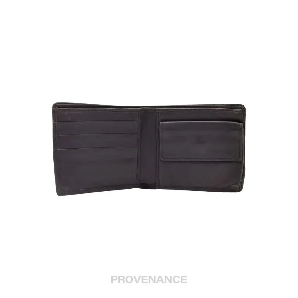 🔴 Gucci Bifold Wallet - Black Micro Guccissima Leather
